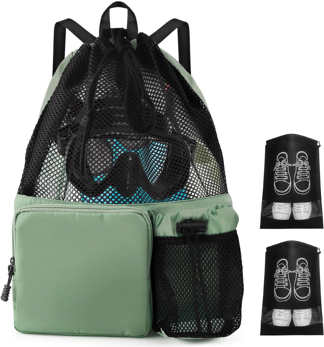 Solidchoice - Sporttas met Schoencompartiment en Waterafstotend Materiaal