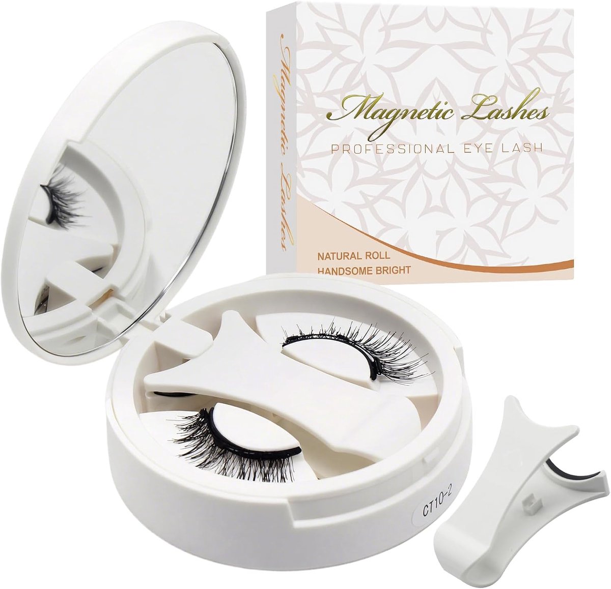 Magnetische wimpers zonder eyeliner - herbruikbare wimpers zonder lijm - eenvoudig aan te brengen en te verwijderen - ShopVlot