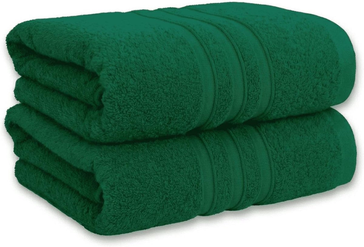 Douchetowels set van 2 - 70 x 140 cm - 100% katoen - zacht en absorberend voor dagelijks gebruik - ShopVlot