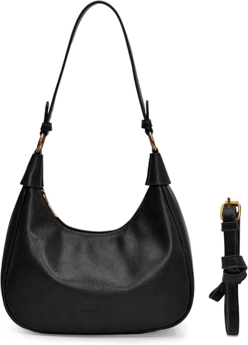 Schoudertas dames klein - PU leren mini schoudertas - retro hobo tas - ideaal voor dagelijks gebruik - ShopVlot