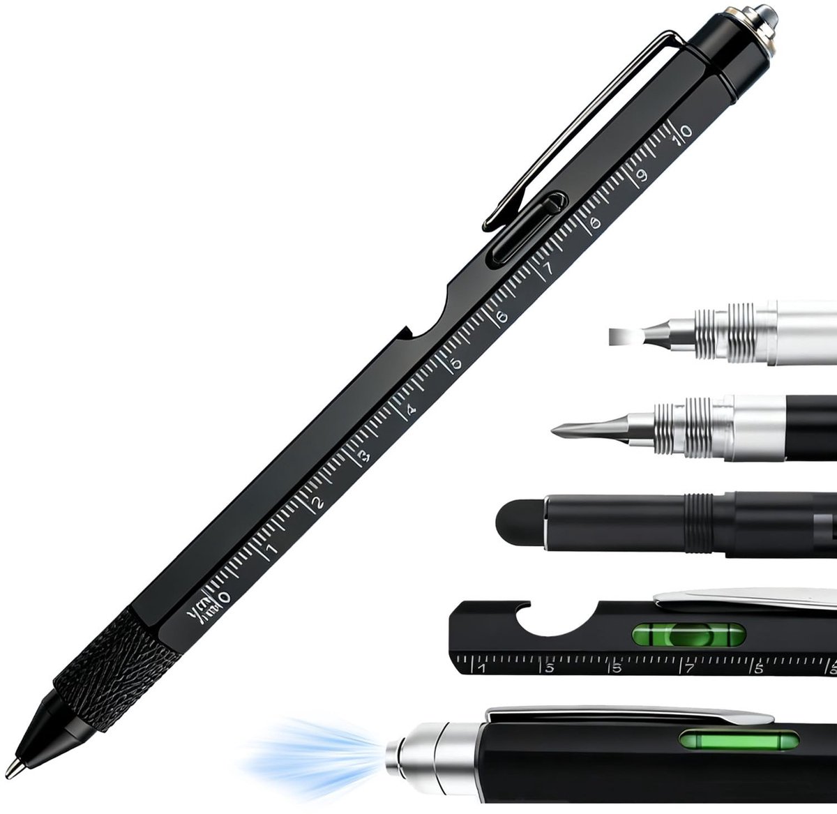 Solidchoice - 9-in-1 Multifunctionele Balpen als Origineel Cadeau