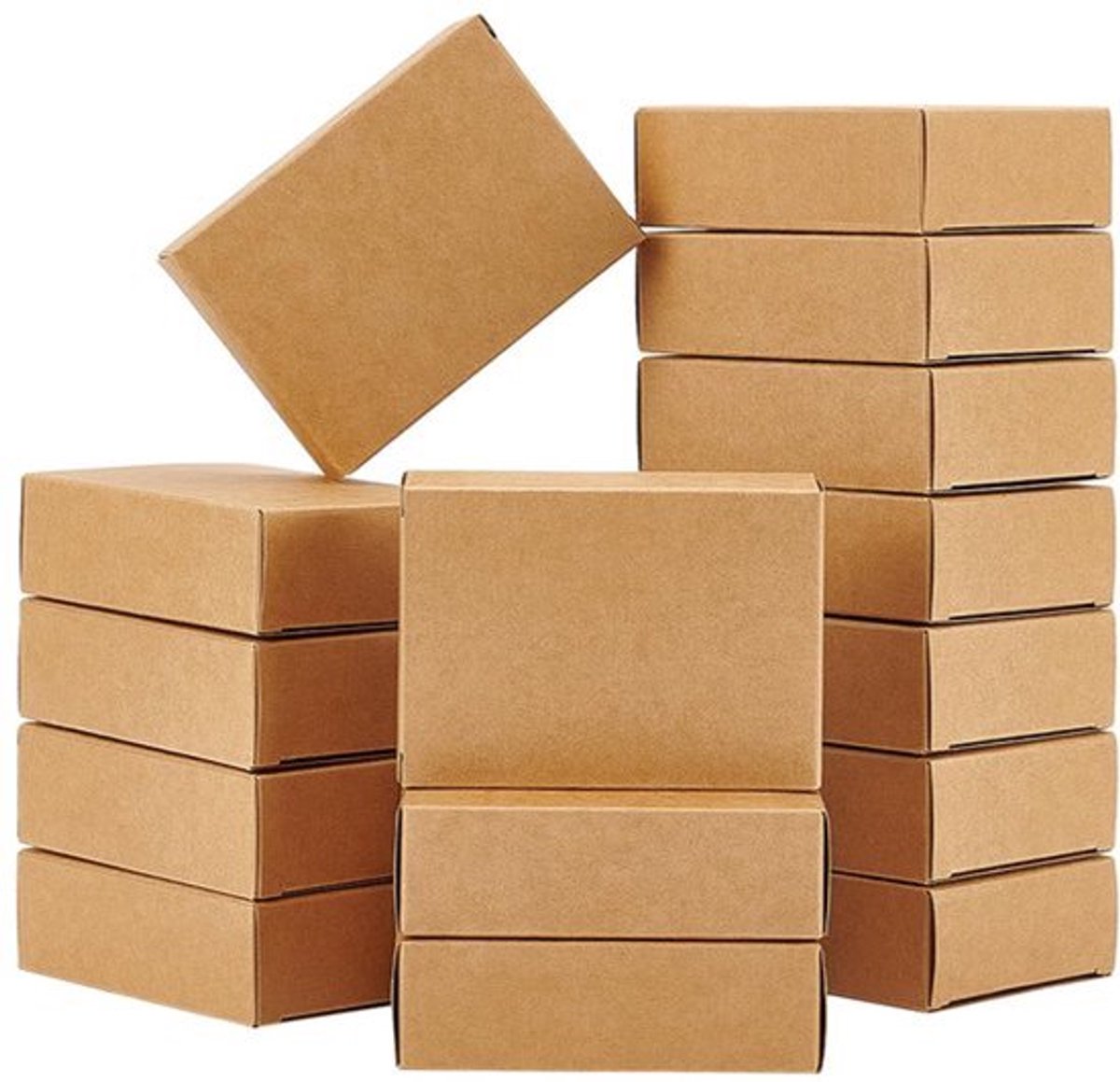120 stuks Kraft zeepdozen - zonder venster - voor zelfgemaakte zeep