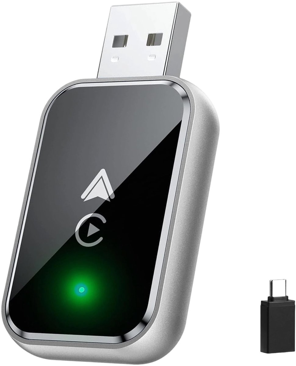 Solidchoice - Draadloze CarPlay Adapter voor Smartphone, Plug & Play