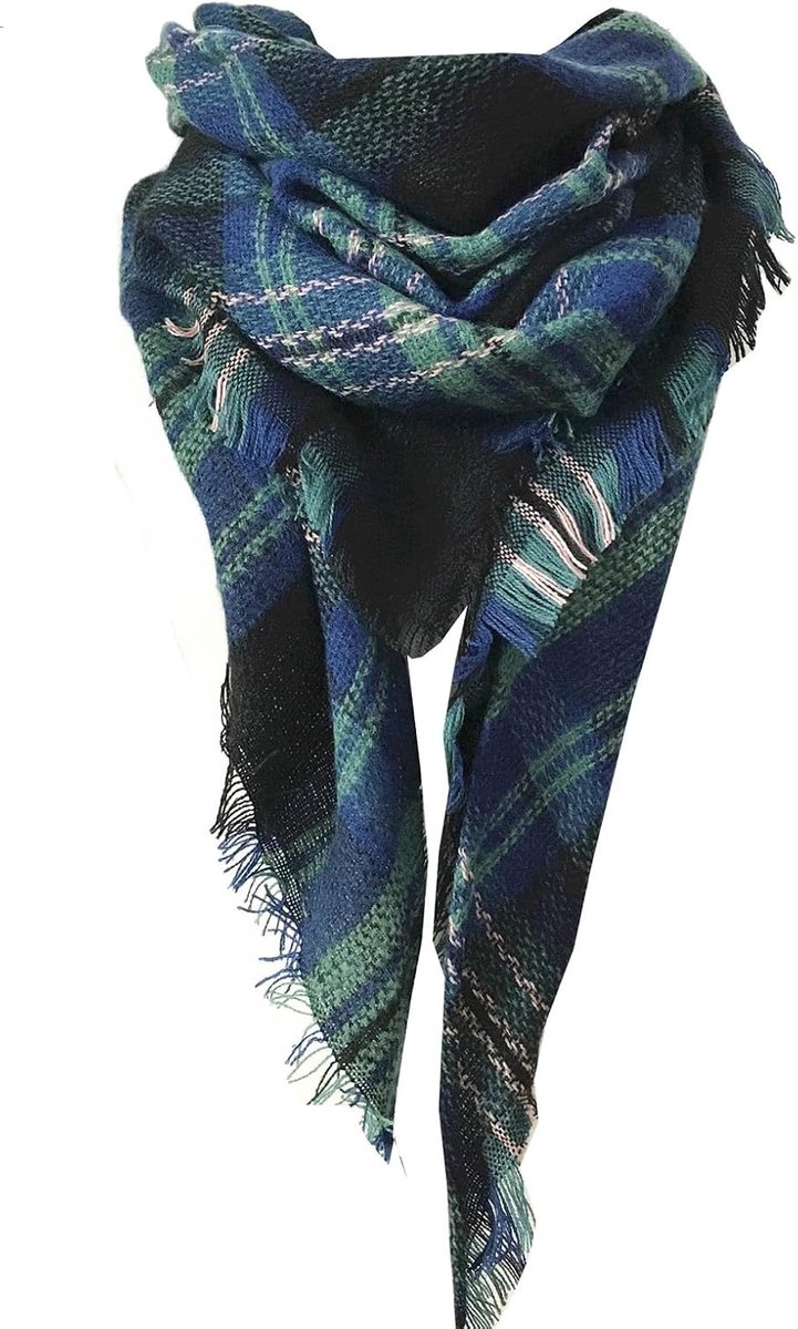 Plaid Sjaal 135-175cm - Wolmix - Klassiek Tartan Patroon - Warmte en Stijl - ShopVlot