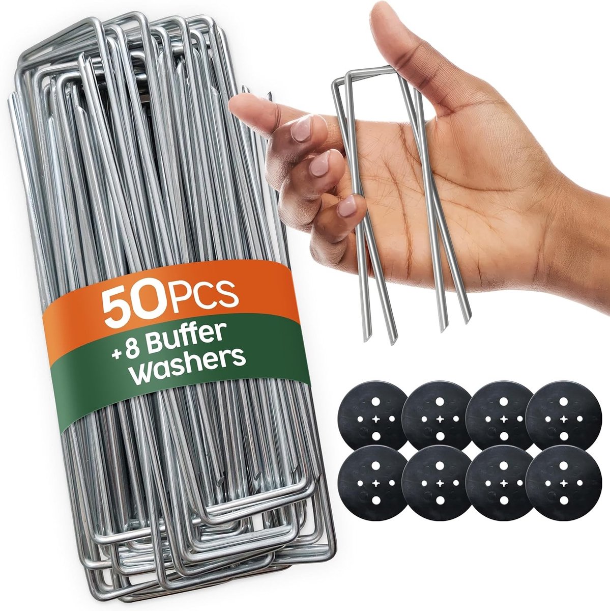 Grondankers - Staal - 150 mm lang - Gegalvaniseerd - Voor Tuin en Camping