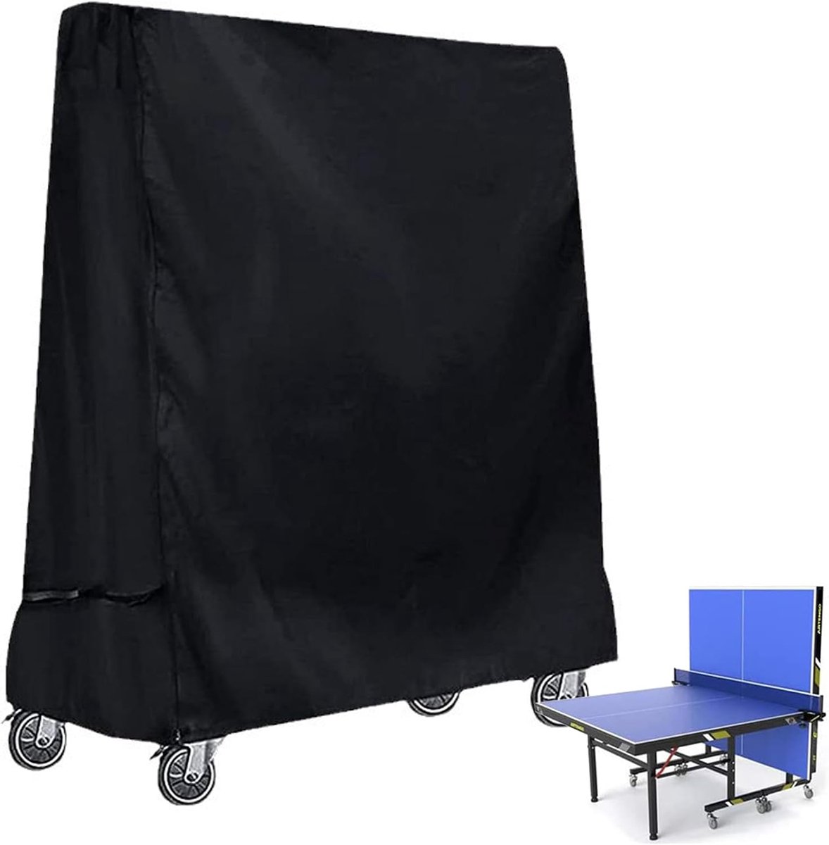 Tafeltennistafel cover 185 x 165 cm - 420D Oxford - waterdicht, scheurvast - beschermt tegen vuil en weersinvloeden - ShopVlot