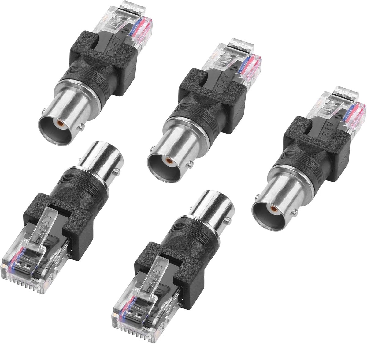 BNC naar 8-pins RJ45-stekkeradapter - Coaxiaal naar netwerk - Compacte converter voor bewakingsnetwerk - ShopVlot