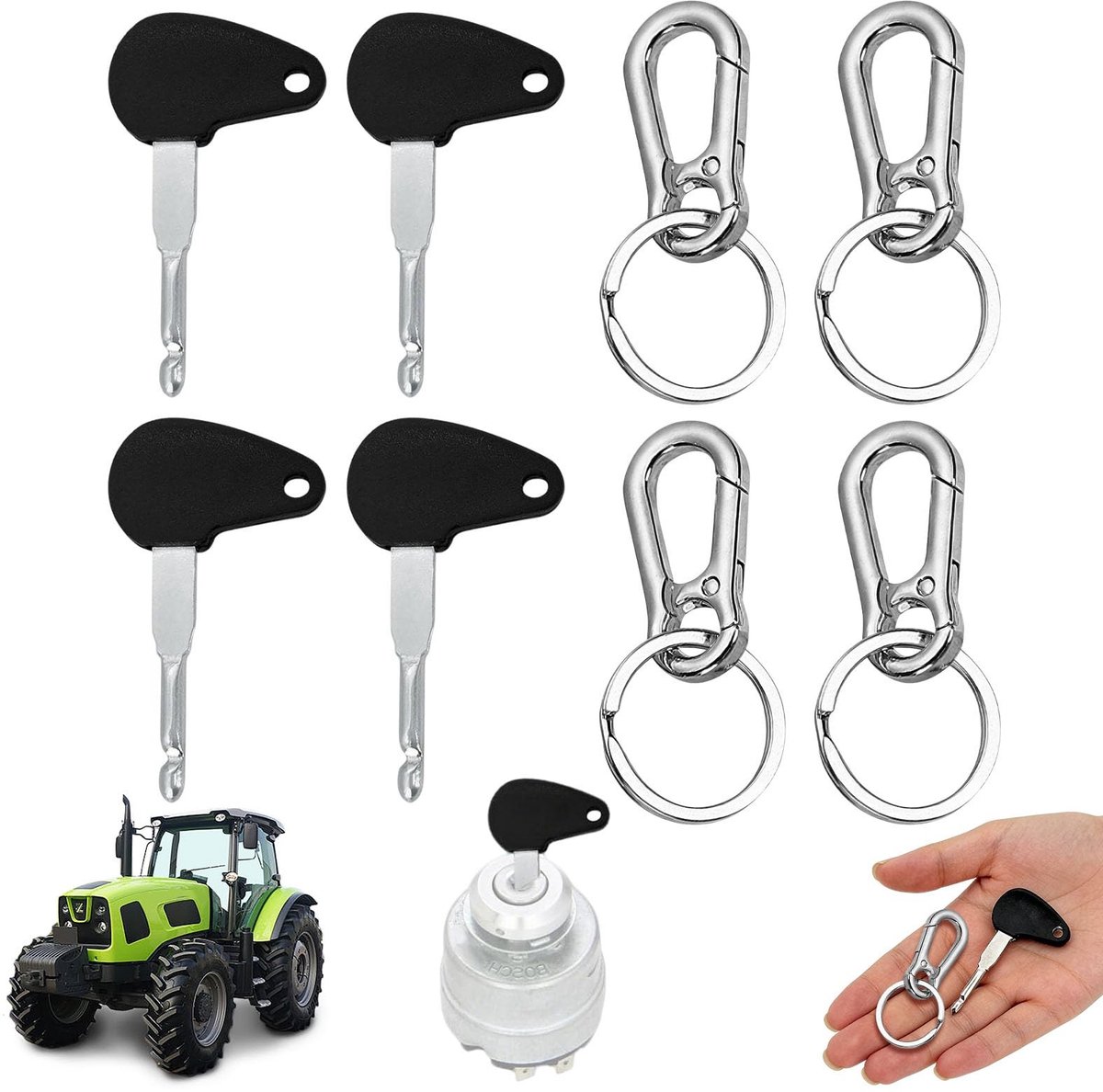 Solidchoice - Sleutelset voor Tractoren en Bouwmachines - 3 Universele Sleutels