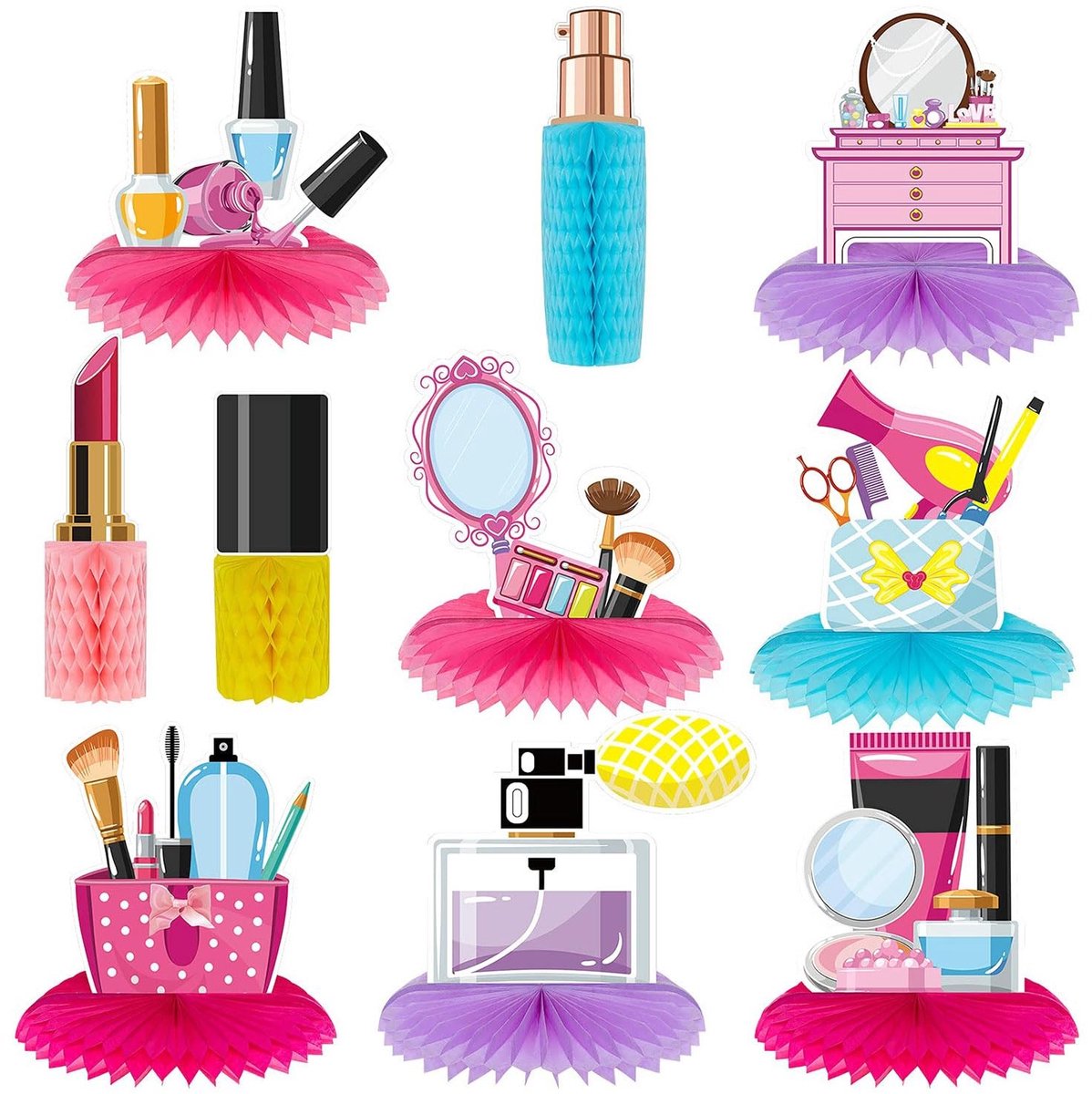Solidchoice - 10 Stuks Honeycomb Decoraties voor Spa en Feestjes