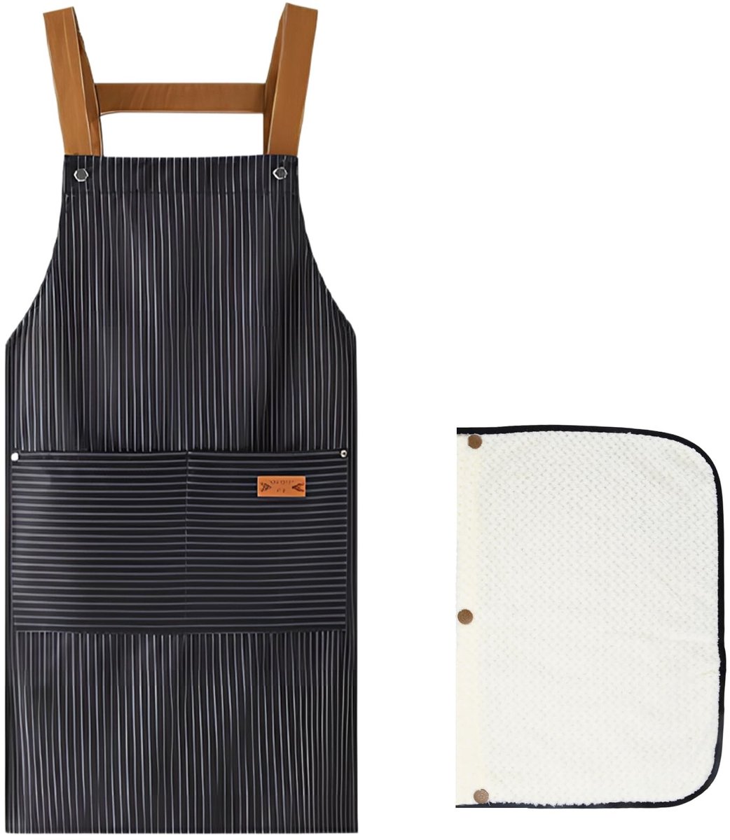 Solidchoice - Waterproof Kookschort voor Volwassenen met 2 Zakjes