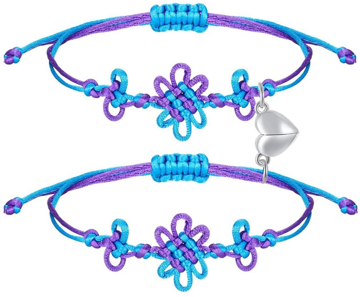 Solidchoice - Paar Festivalarmbanden voor Koppels met Magnetische Hartaccessoires