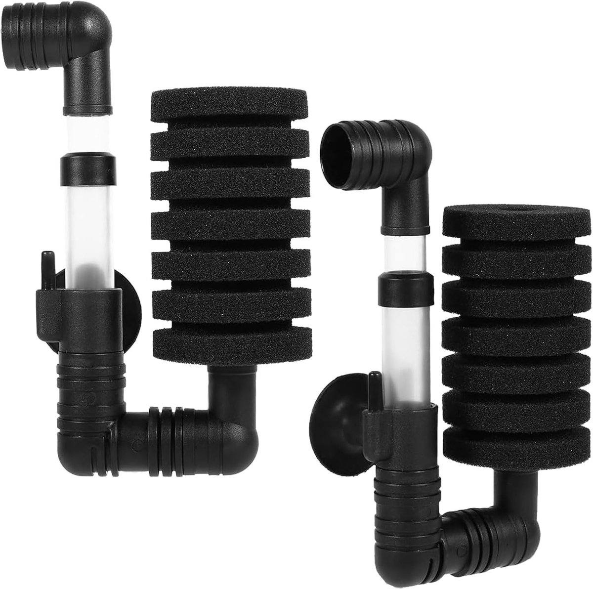 Aquariumfilter - Zwart - 13,5 x 7,5 cm - Biochemisch Sponsfilter voor Optimalisatie van Waterkwaliteit