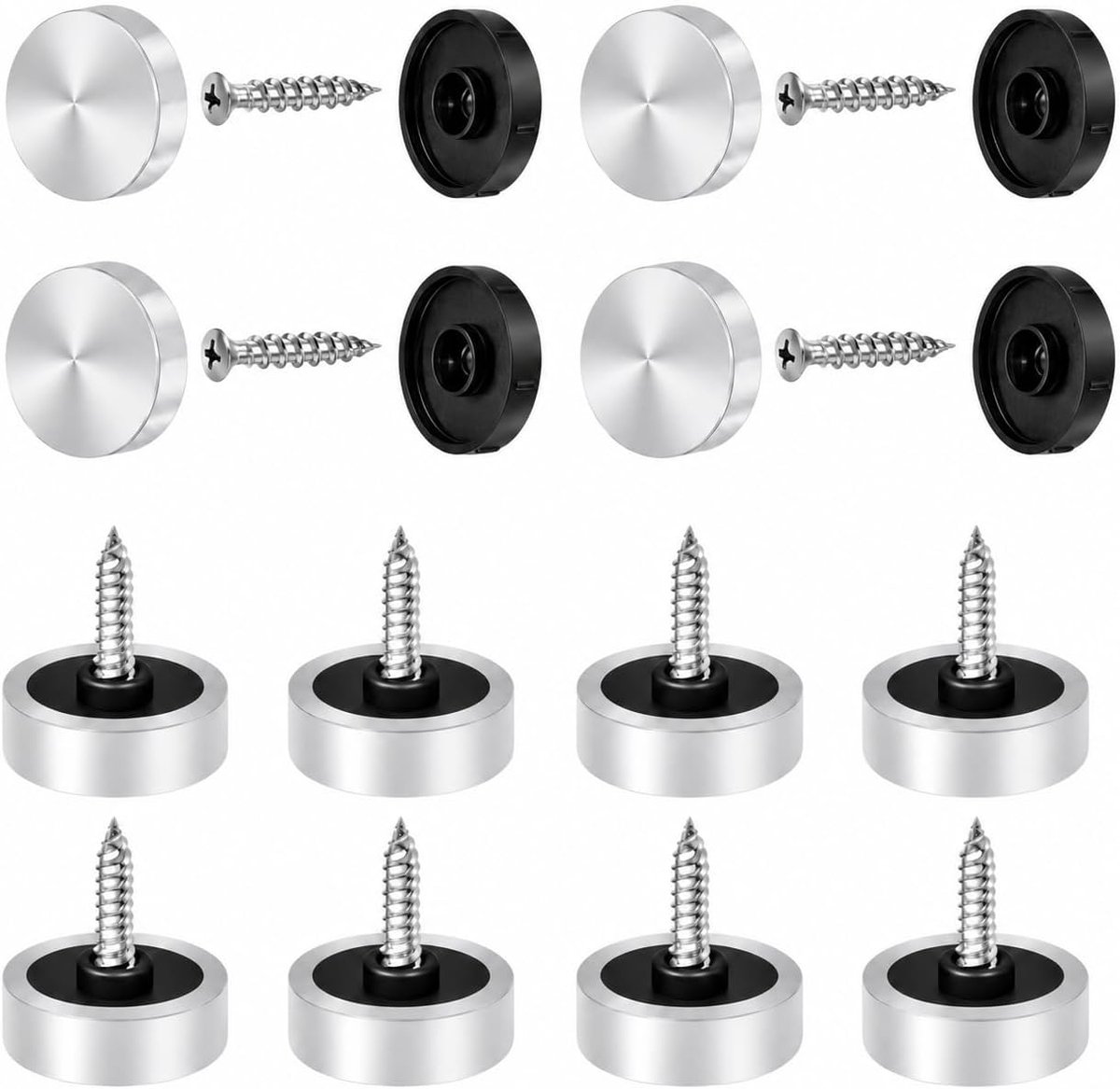 Noppenspijkers 3,5 x 25 mm - zelftappende nagels met kunststof kop - voor bevestiging drainagemembraan - ShopVlot