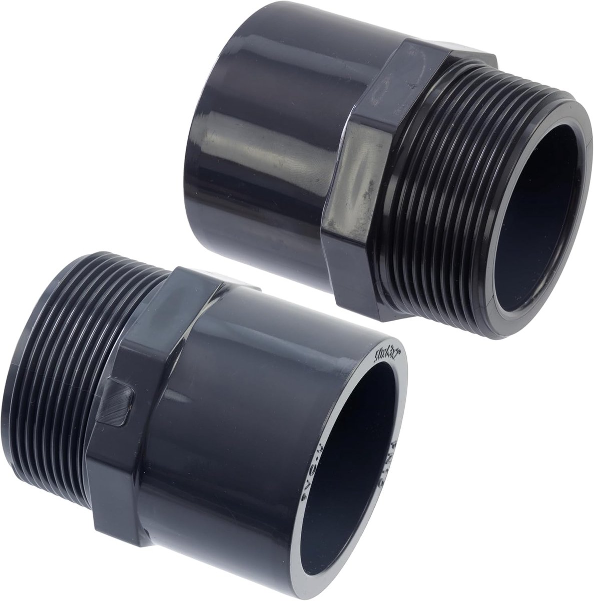 Druk fitting set 2 stuks - reducer dubbel - Ø 63 mm en Ø 50 mm - ideaal voor waterdistributie - ShopVlot