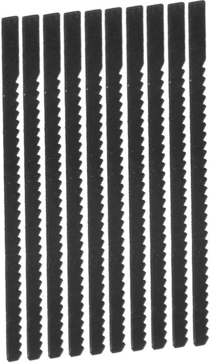 Jigsaw Blades 10 Stuks - Hout Snijden - Koolstofstaal - Voor PVC/Plastic - Mini Draaibank - Hoge Slijtvastheid - Zaagbladen