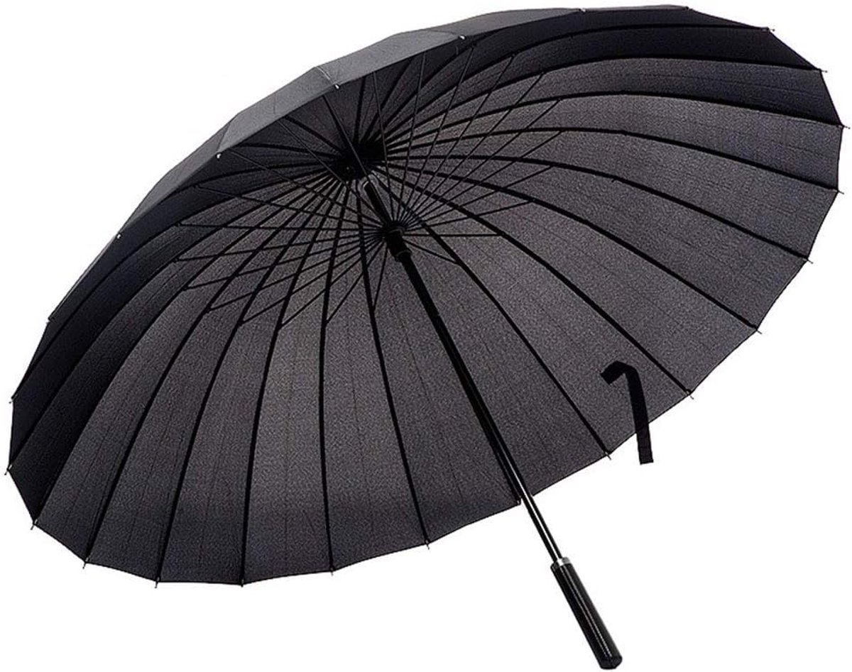 Paraplu 24 ribben groot - mode lange handgreep - recht - beschermt tegen zon en regen - ShopVlot