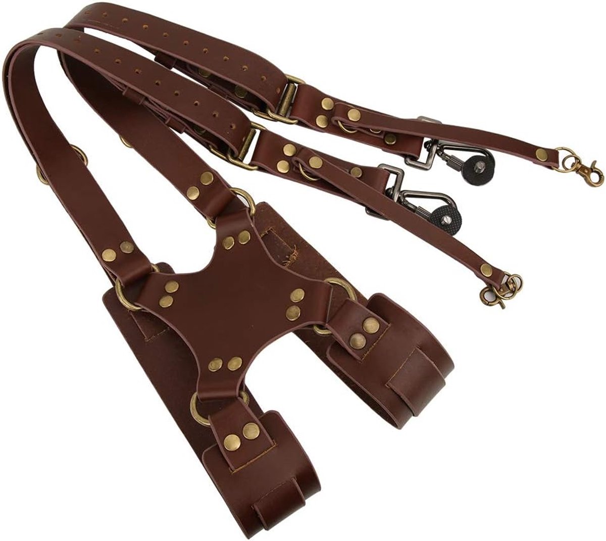 Camera strap dubbele verstelbare schouderband - standaard - comfortabel - ideaal voor digitale camera's - ShopVlot