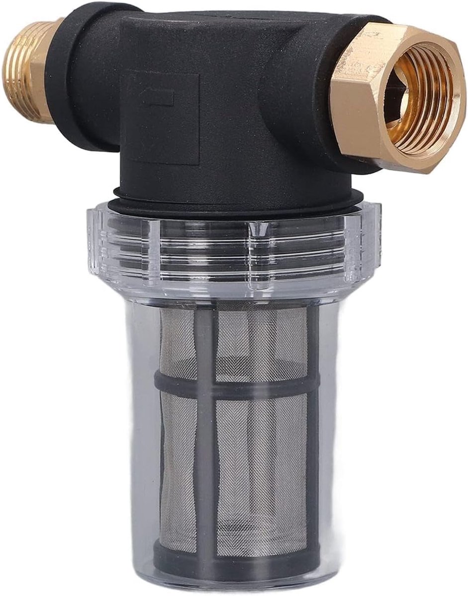 Inline waterfilter voor tuinslang - hoge druk reiniger filtercartridge - universele aansluiting - beschermt tegen vuil - ShopVlot