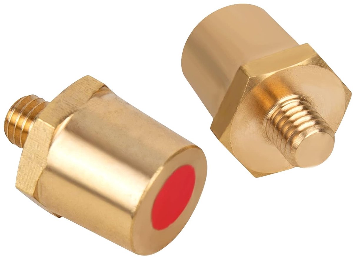 Accupolen adapter set M8 - messing - corrosiebestendig - eenvoudig te installeren - ShopVlot