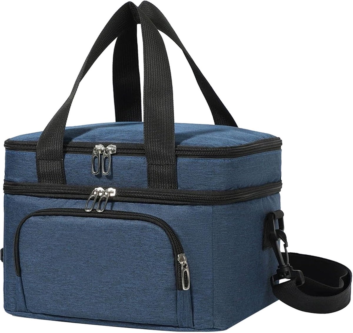 Koeltas 10 l - dubbelwandig geïsoleerd - lekvrij met verstelbare schouderriem - ideaal voor werk en picknick - ShopVlot