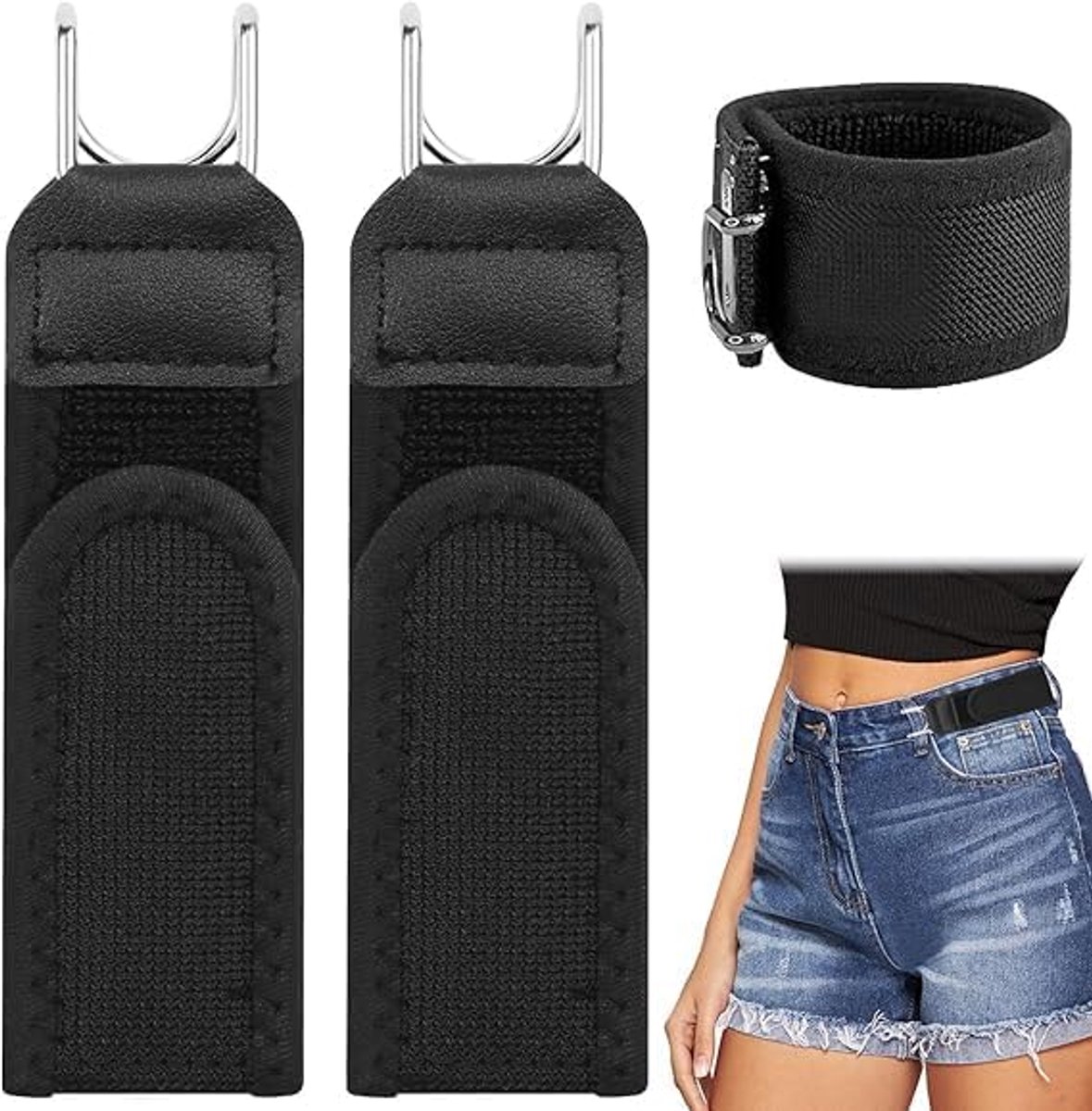 Onzichtbare elastische riem - Metalen haken - Flexibel en comfortabel - Ideaal voor dagelijks gebruik - ShopVlot