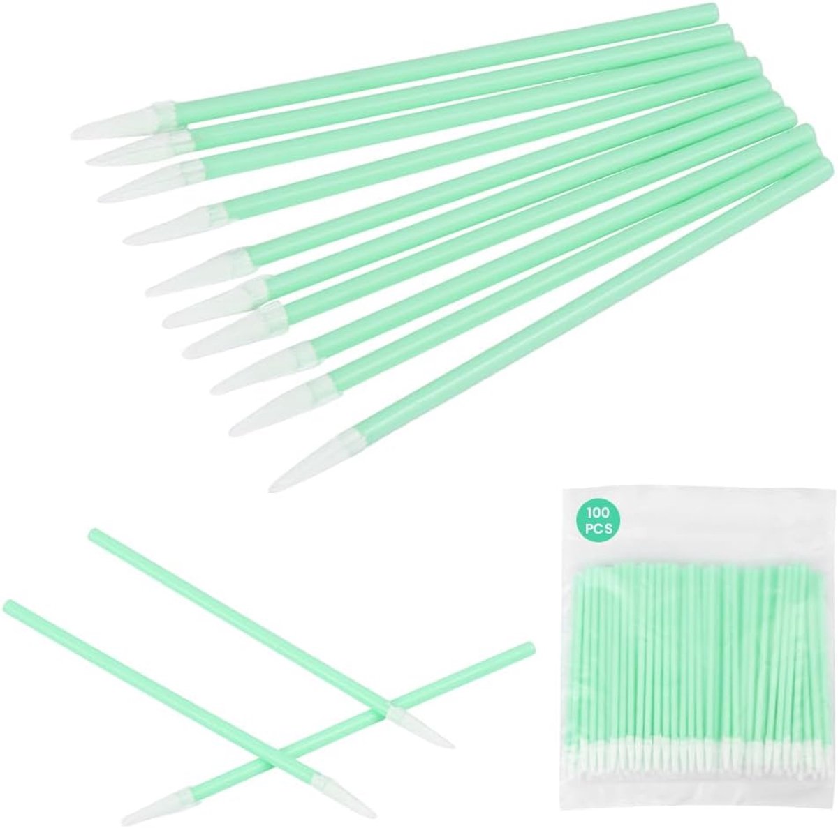 Foam reinigingsstokken 7.5 cm - Taper foam - Antistatisch - Ideaal voor inkjetprinter en optische lenzen - ShopVlot