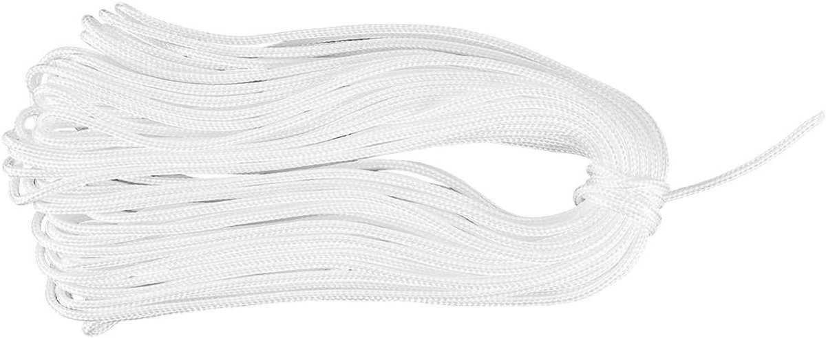 Ophangkoord 20 meter - stevig gevlochten nylon - 30 kg draagvermogen - ideaal voor spiegels en planten - ShopVlot