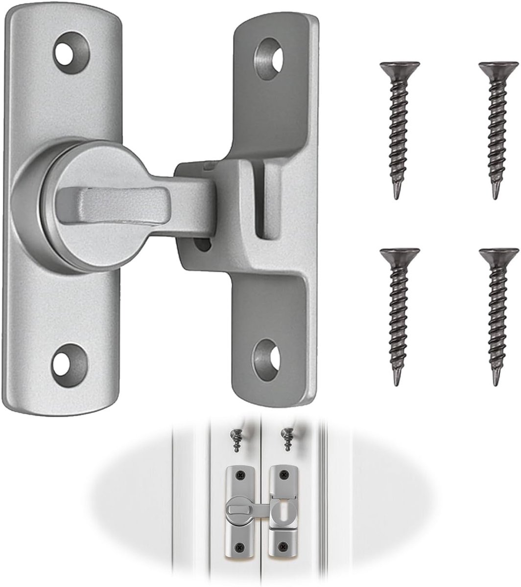 Schuifsluiting metaal - Aluminiumlegering - Duurzaam en roestbestendig - Voor badkamer en slaapkamer - ShopVlot