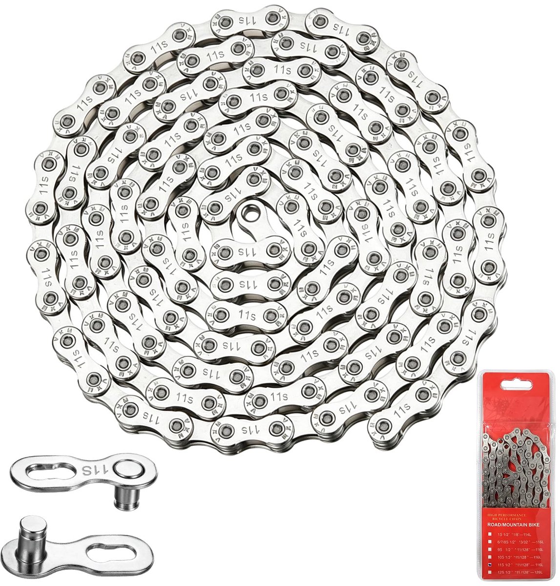 Fiets Ketting 11 Speed 116 Links - Carbon Staal - Galvanized Anti-Roest Coating - Betrouwbare Versnellingen - ShopVlot