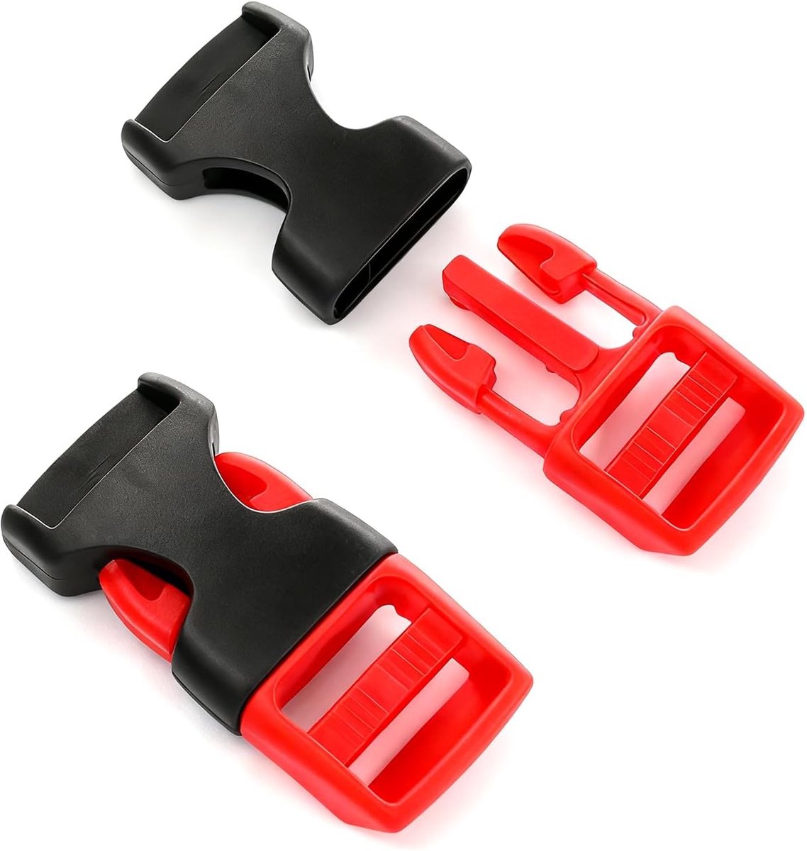 2-delige set kinbandclips - duurzame sluitriemen - vervangende accessoires - voor fiets- en motorhelmen - ShopVlot
