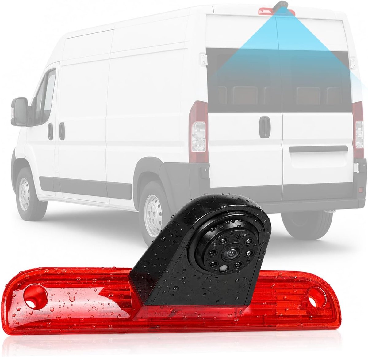 Achteruitrijcamera Fiat Ducato/Peugeot Boxer 2006-2018 - derde remlicht - IR-nachtzicht - beter zicht achteruit - ShopVlot