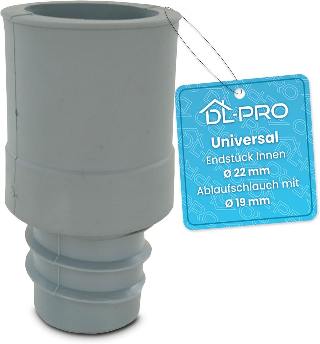 Afvoerslangadapter 22 mm - Rubber - Schroefbaar - Geschikt voor wasmachine en vaatwasser - ShopVlot