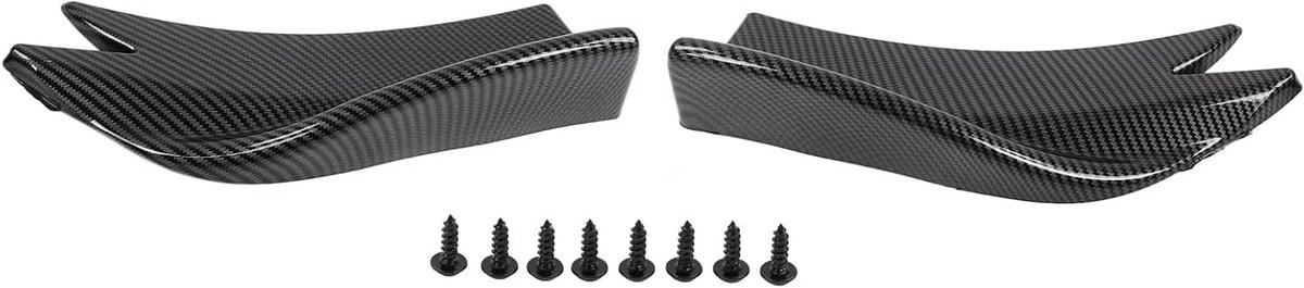 Bumperlip diffuser 2pcs - universeel - carbonfiber stijl - bescherming voor carrosserie - ShopVlot