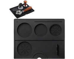 Espresso Silicone Tampermat 25x20 cm - Antislip Koffietampingmat voor Barista - Groot Formaat