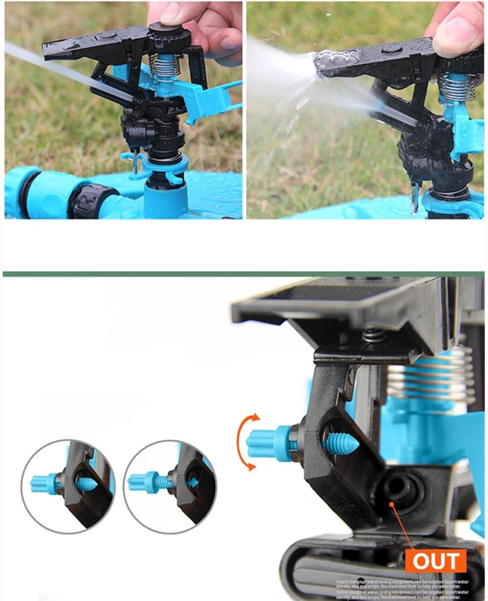 Automatische Tuinsproeier - Kleur #1 - 360 graden Roterend - Duurzaam Kunststof - Voor Gazonbewatering en Tuin