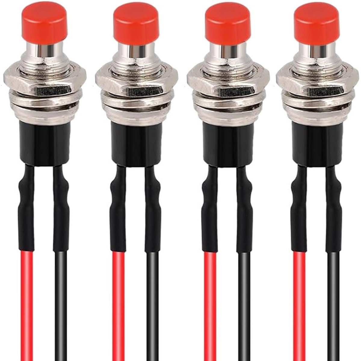 Mini drukknop schakelaar 7mm - zelfremmend - 2-polig - ideaal voor DIY-projecten - ShopVlot