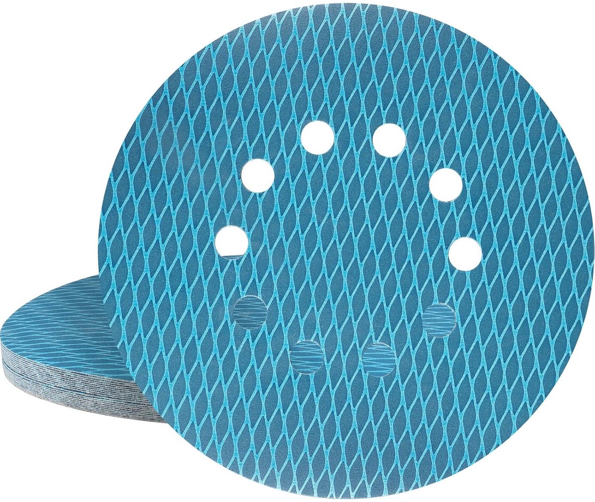 STEBRUAM Pack of 20 Sandpaper 225 mm P320 Sanding Discs 225 mm 10 Holes Diamond Shape for Dry Sanders Random Orbital - ShopVlot