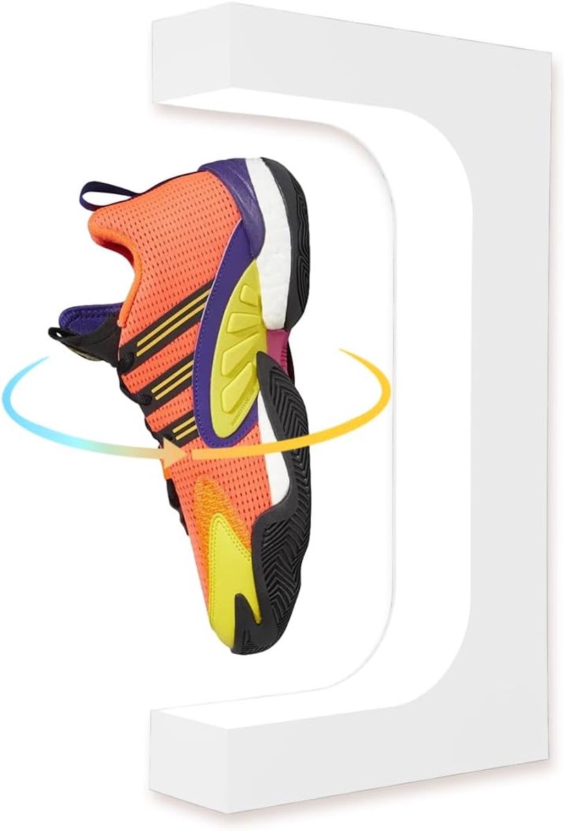 Floating Shoe Display Stand Magnetic Suspension Shoe Bracket with LED Light Floating Holder for Sneaker Collectors - ShopVlot