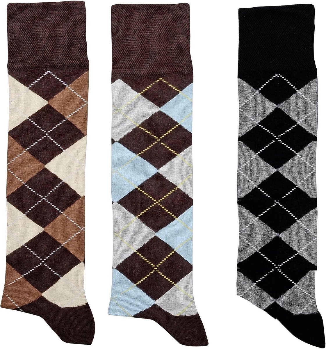 krautwear® Women Men Girls Kids Knee High Socks 3 Pairs of Riding Knee Stockings Riding Stockings Computer Knee - ShopVlot