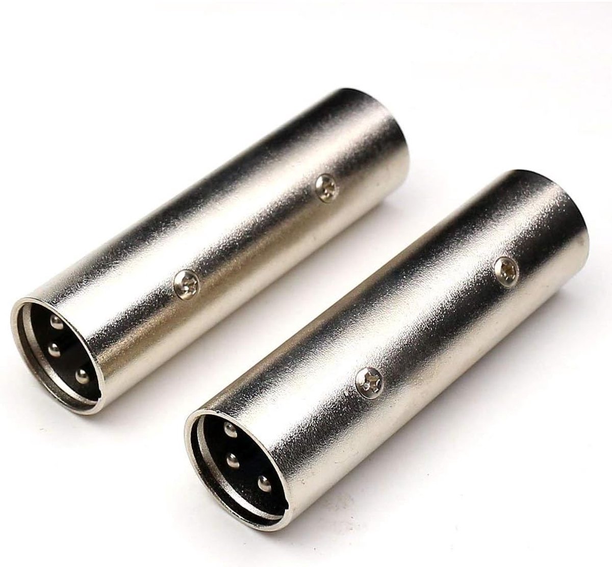 XLR 3 Pin Male to XLR 3 Pin Male Cable Adapter Gender Changer Coupler 2PACK - ShopVlot