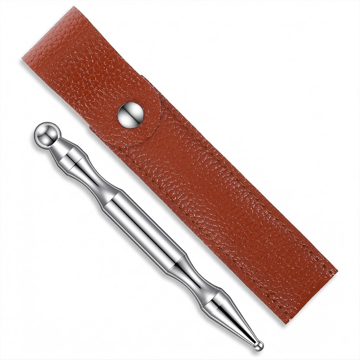 Acupressuurstift, acupunctuurstift, 12 cm, roestvrij staal, meridiaanstift, multifunctionele acupunctuur, massagepen - ShopVlot