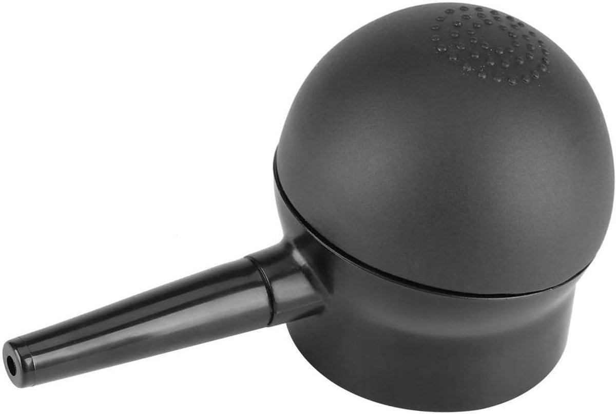Applicator voor haarvezels en haarversterking, ideaal voor dun haar en volumevergroting