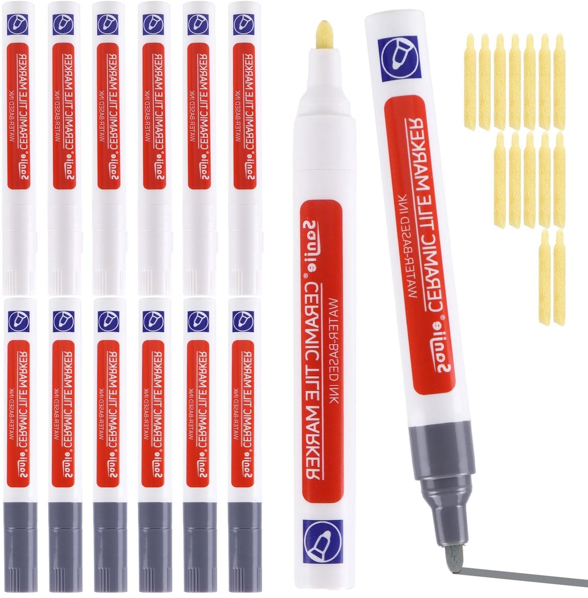 Solidchoice - 14 Delige Kit voor Voegenherstel met Waterdichte Groutpen