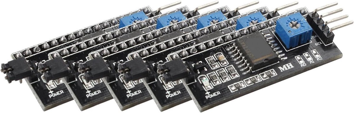5PCS LCD1602 Adapter Board Module IIC I2C TWI SPI Serial Interface DC 5V Compatible with Arduino 1602 2004 LCD Display - ShopVlot