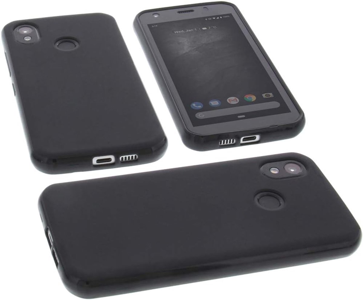 Case Compatible with CAT S52 Rubber TPU Protection Mobile Phone Case Black - ShopVlot