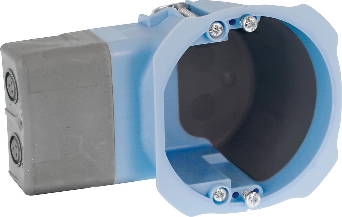 EUR'OHM Boîte placo pour micromodules - Prof. 40 mm - XL Air'métic 1 poste - Câble gaine et connectique - ShopVlot