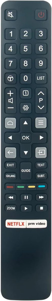 ALLIMITY Replce Remote Control Suitable for TCL TV P635 P638 C635 C735 C835 C935S5200 S6200 75C635 75C735 75C835 - ShopVlot
