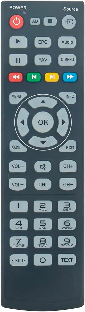 ALLIMITY Replce Remote control fit for United LED TV 24TP60 32TP60 LED24TP60 LED32TP60 - ShopVlot