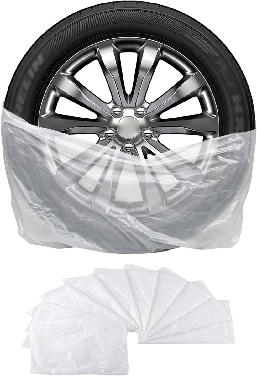 Pack of 10 Car Tyre Storage 76 x 102 x 35 cm Tyre Bag, Tyre Bags, Tyre Bags, Tyre Bag Set, Plastic Tyres, Waterproof - ShopVlot