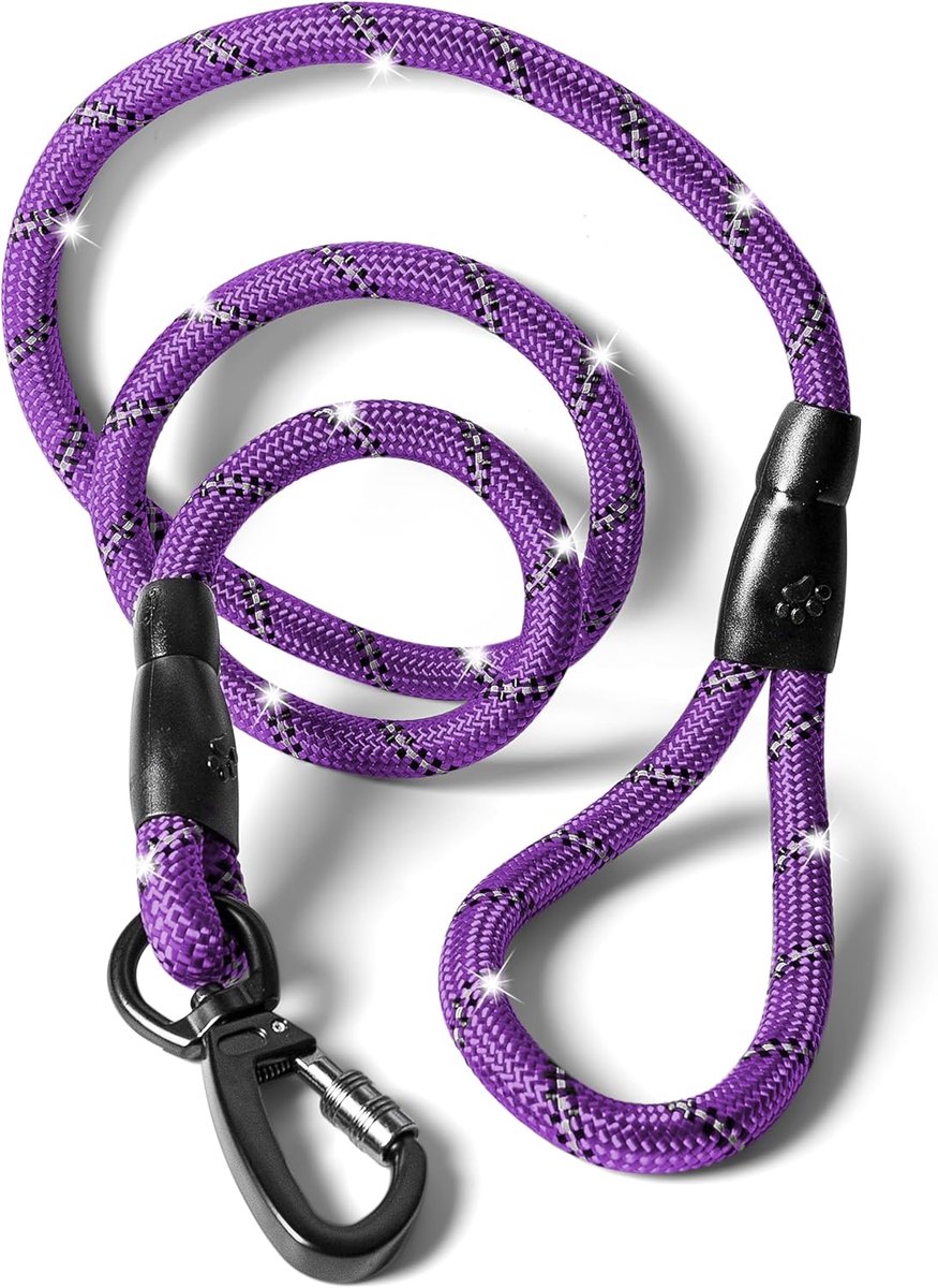 Classic Dog Lead – 120 cm Long 1.2 cm Thick for Dogs from 15 kg – Stable Dog Lead & Training Lead – Robust Dog Lead - ShopVlot